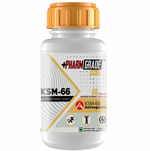 PharmGrade KSM 66 Ashwagandha-60 Tabs